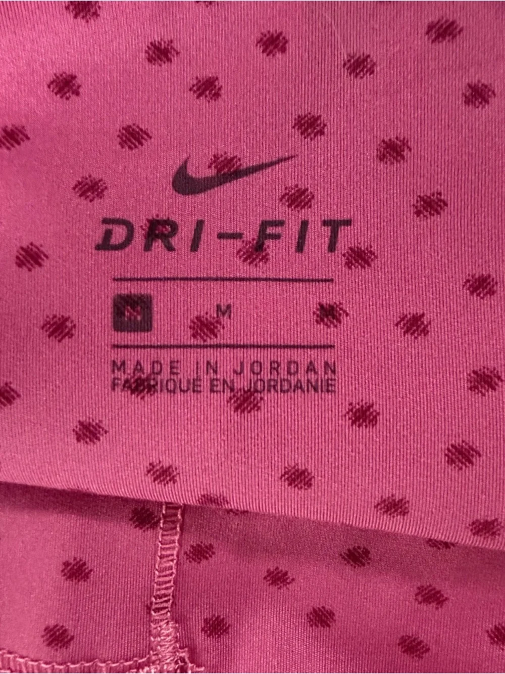Nike Women Yoga‎ Dots Twist 7/8 Pants Leggings Medium DN4756-633 Rose Pink